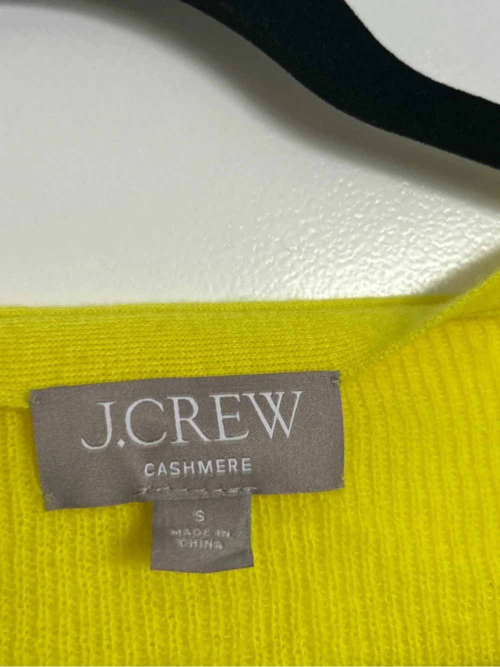 J. Crew Featherweight 100% cashmere cropped cardigan sweater Size S Preppy Chic